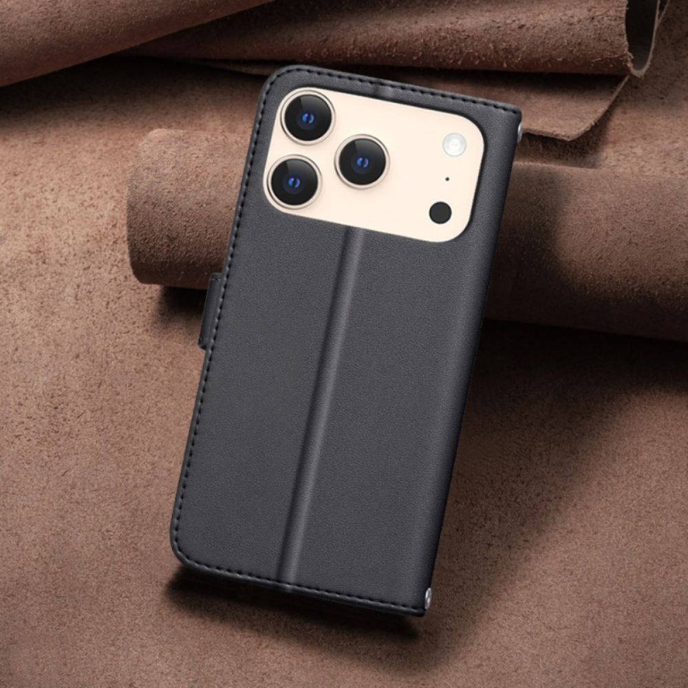 Kožený Kryt iPhone 17 Pro Max Prošívaná Binfen Color