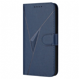 Kožený Kryt Na iPhone 17 Pro Max Trojúhelník Tisk