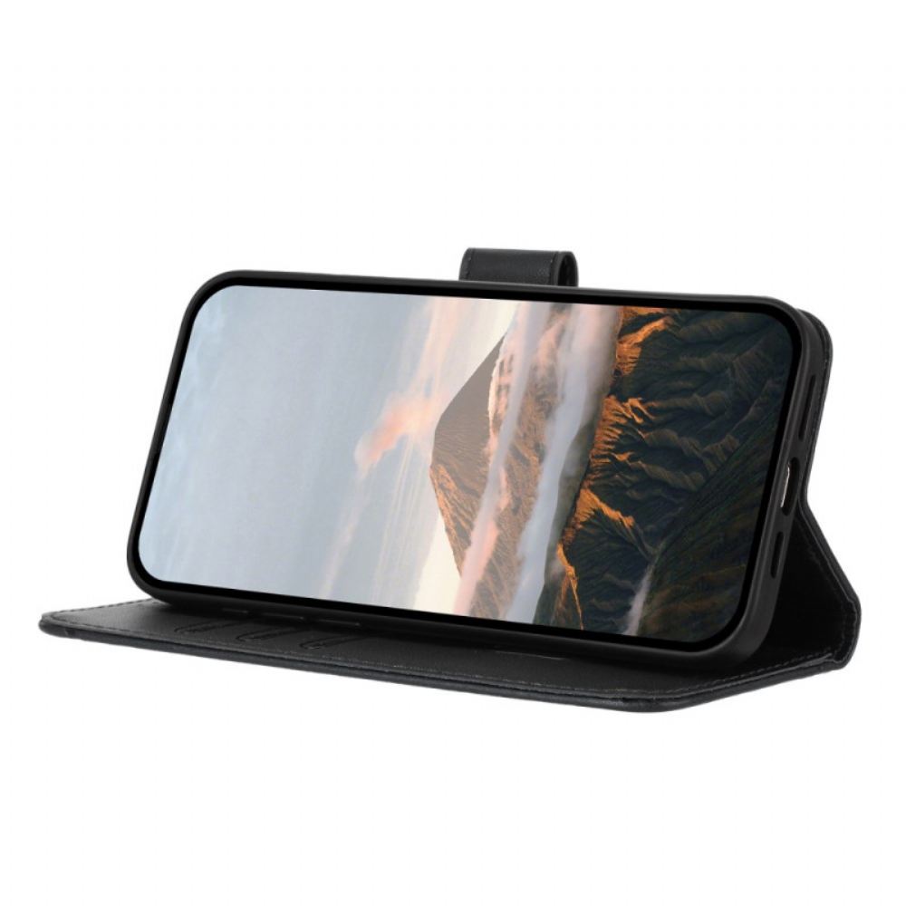 Kožený Kryt Na iPhone 17 Pro Max Trojúhelník Tisk