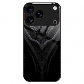 Kryt iPhone 17 Pro Max Design Z Tvrzeného Skla Černá