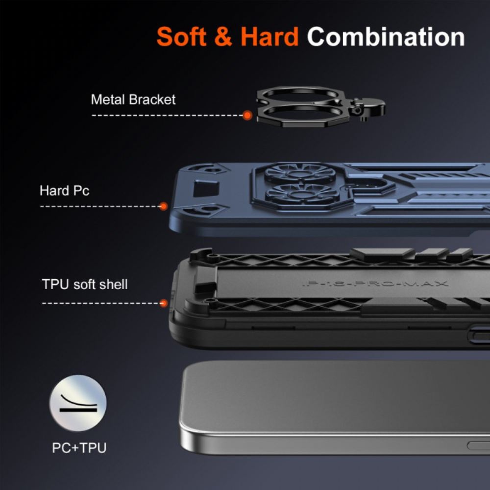 Kryt iPhone 17 Pro Max Kryty Na Mobil Držák Na Prsten A Stojánek