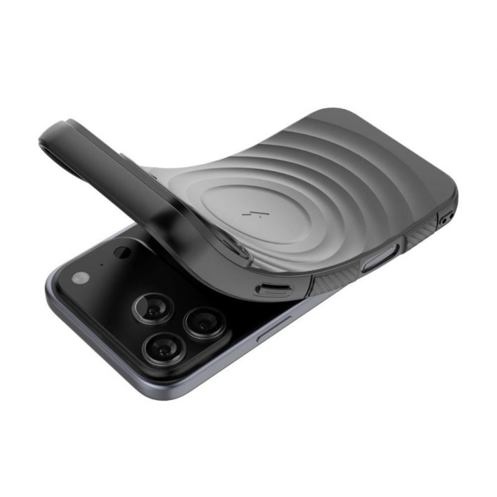 Kryt iPhone 17 Pro Max Kryty Na Mobil Kompatibilní S Magsafe S Vlnovým Vzorem