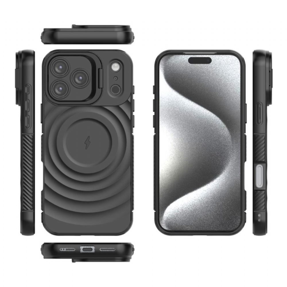 Kryt iPhone 17 Pro Max Kryty Na Mobil Kompatibilní S Magsafe S Vlnovým Vzorem