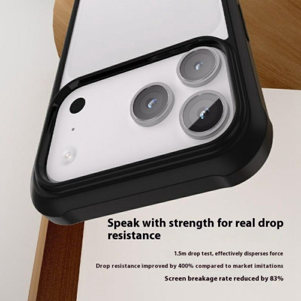 Kryt iPhone 17 Pro Max Oboustranný Průhledný Kryt