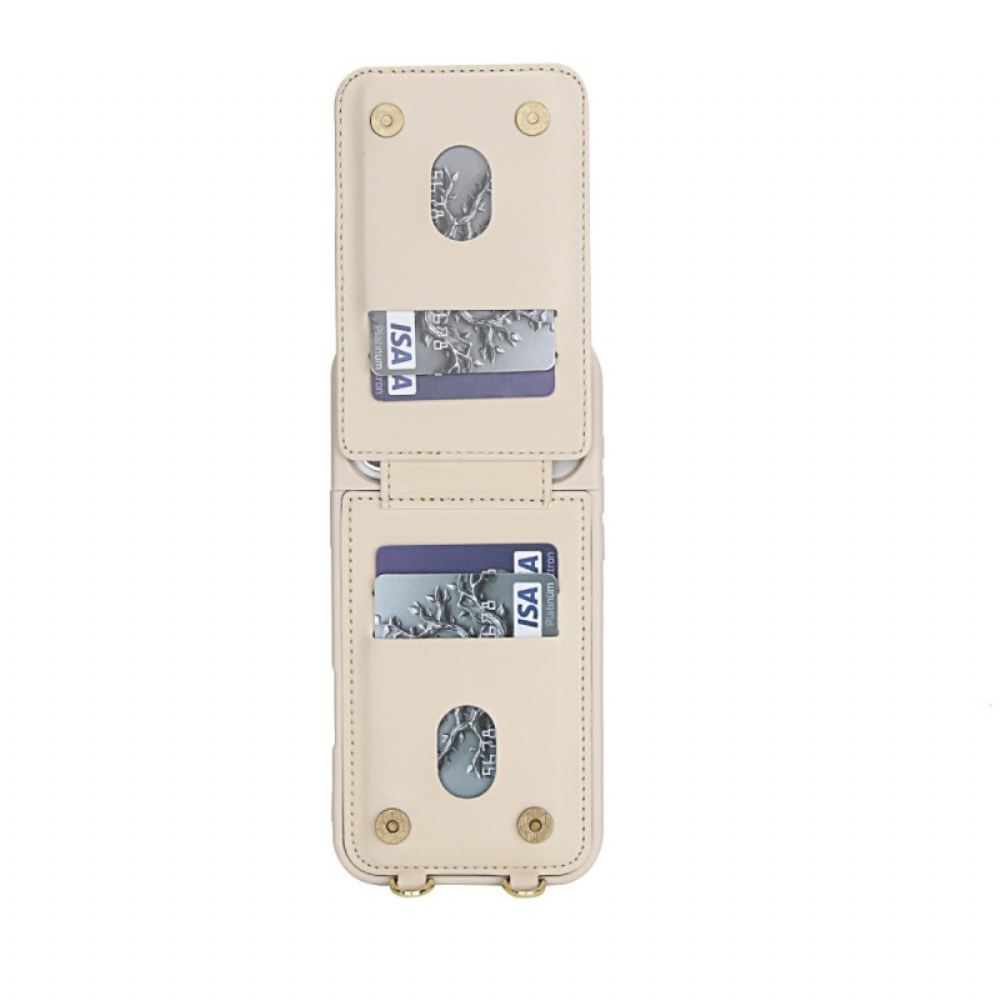 Kryt iPhone 17 Pro Max Pouzdro Na Karty A Ramenní Popruh