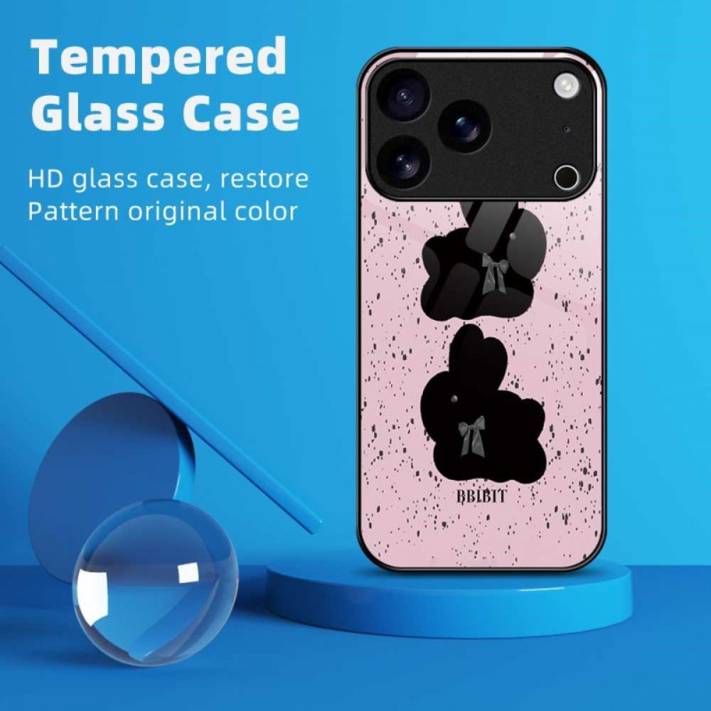 Kryt iPhone 17 Pro Max Tvrzené Sklo Růžové A Černé