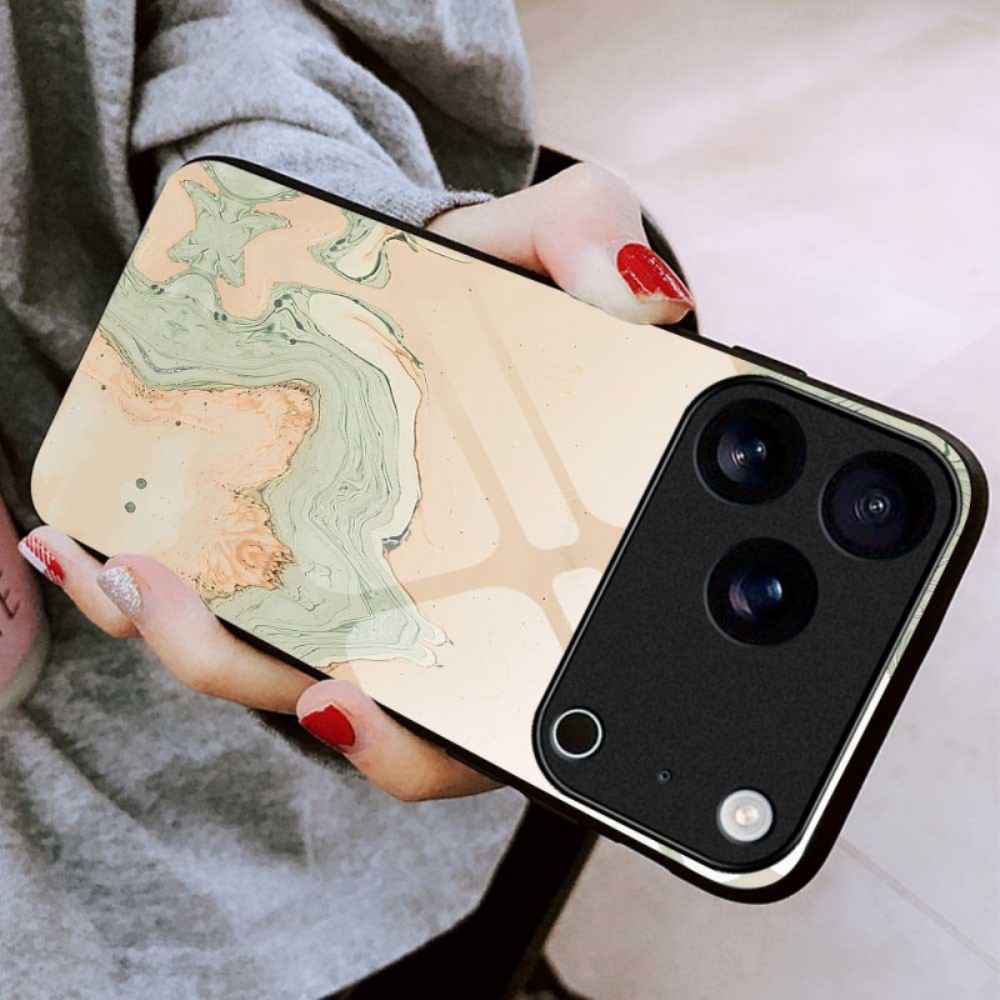 Kryt Na iPhone 17 Pro Max Malovaný Vzor Z Tvrzeného Skla