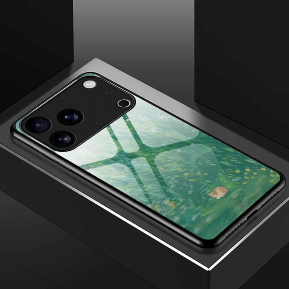 Kryt Na iPhone 17 Pro Max Tvrzené Sklo S Kočičím Vzorem