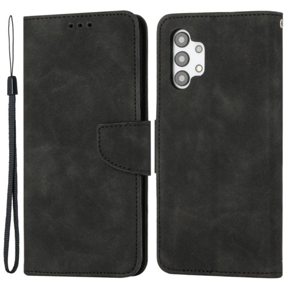 Flipové Pouzdro Na Samsung Galaxy A13 Na Lana Styl Vintage Strappy