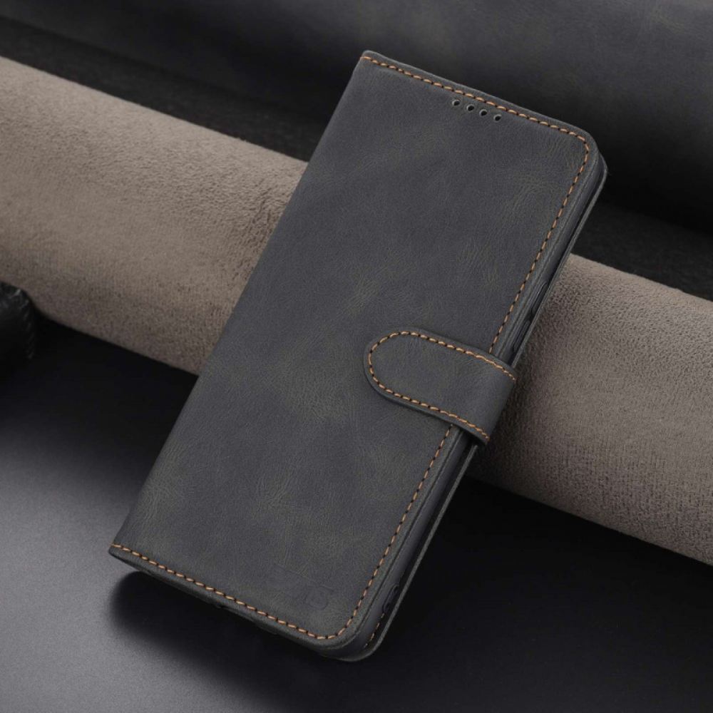 Kožené Pouzdro Na Samsung Galaxy A13 Na Lana Popruh Azns Ve Stylu Vintage