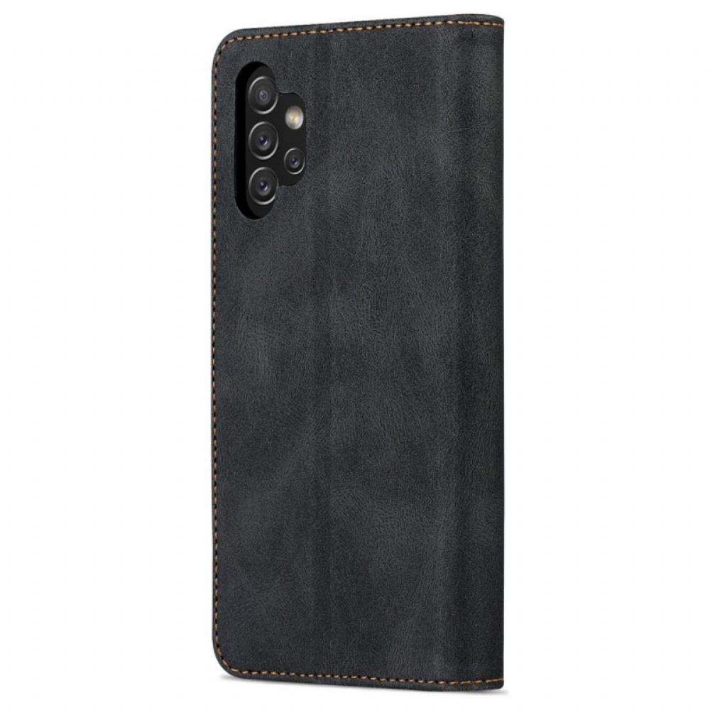 Kožené Pouzdro Na Samsung Galaxy A13 Na Lana Popruh Azns Ve Stylu Vintage