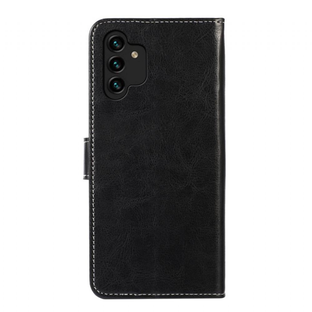 Kožené Pouzdro Na Samsung Galaxy A13 Prostý Se Švy