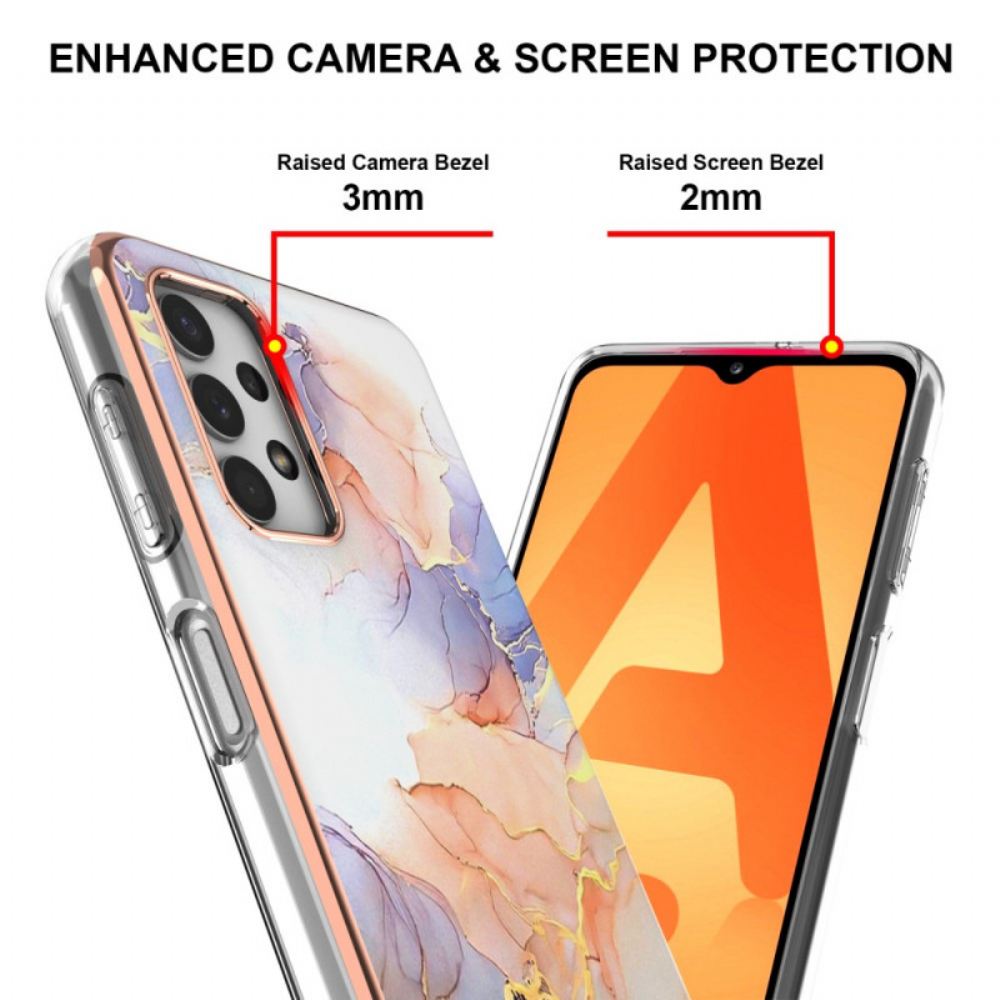 Kryt Na Samsung Galaxy A13 Akvarelový Mramor