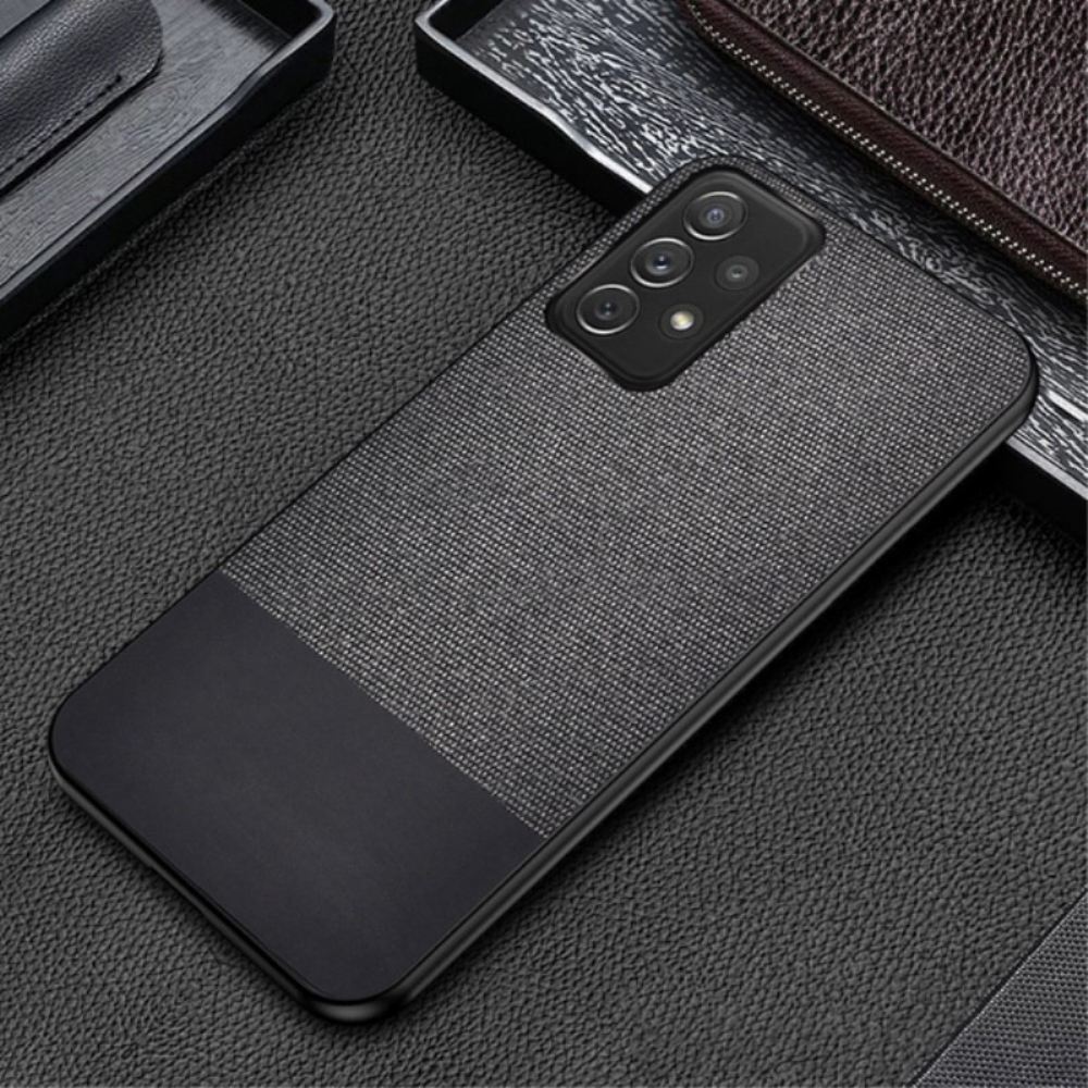 Kryt Na Samsung Galaxy A13 Dvojitá Textura Umělé Kůže