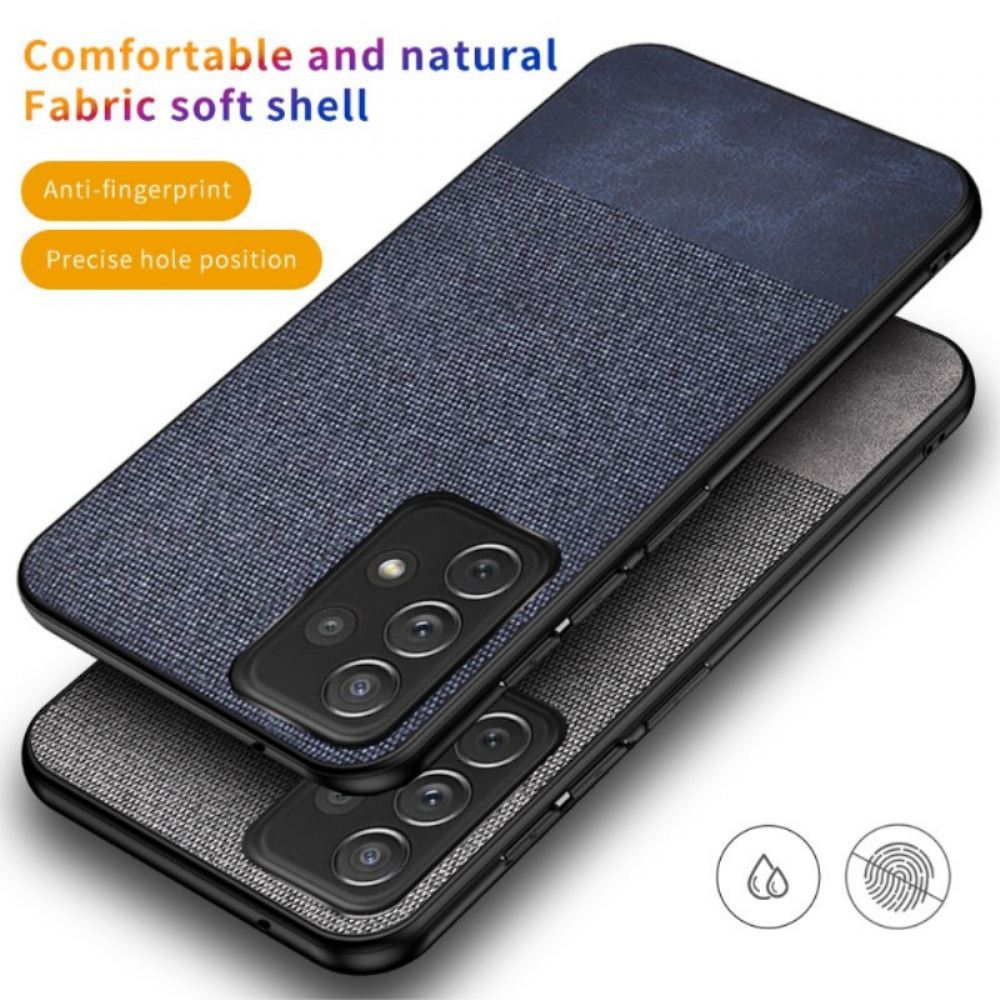 Kryt Na Samsung Galaxy A13 Dvojitá Textura Umělé Kůže