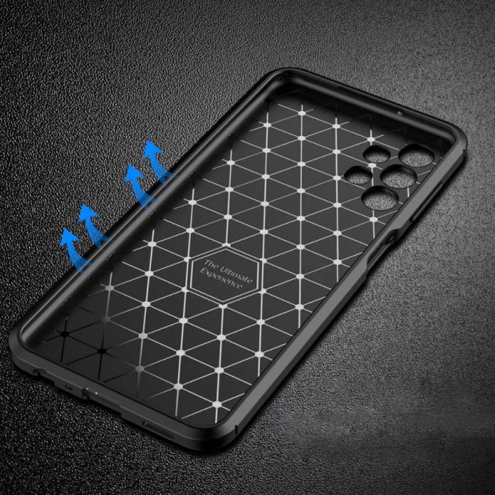 Kryt Na Samsung Galaxy A13 Flexibilní Textura Uhlíkových Vláken