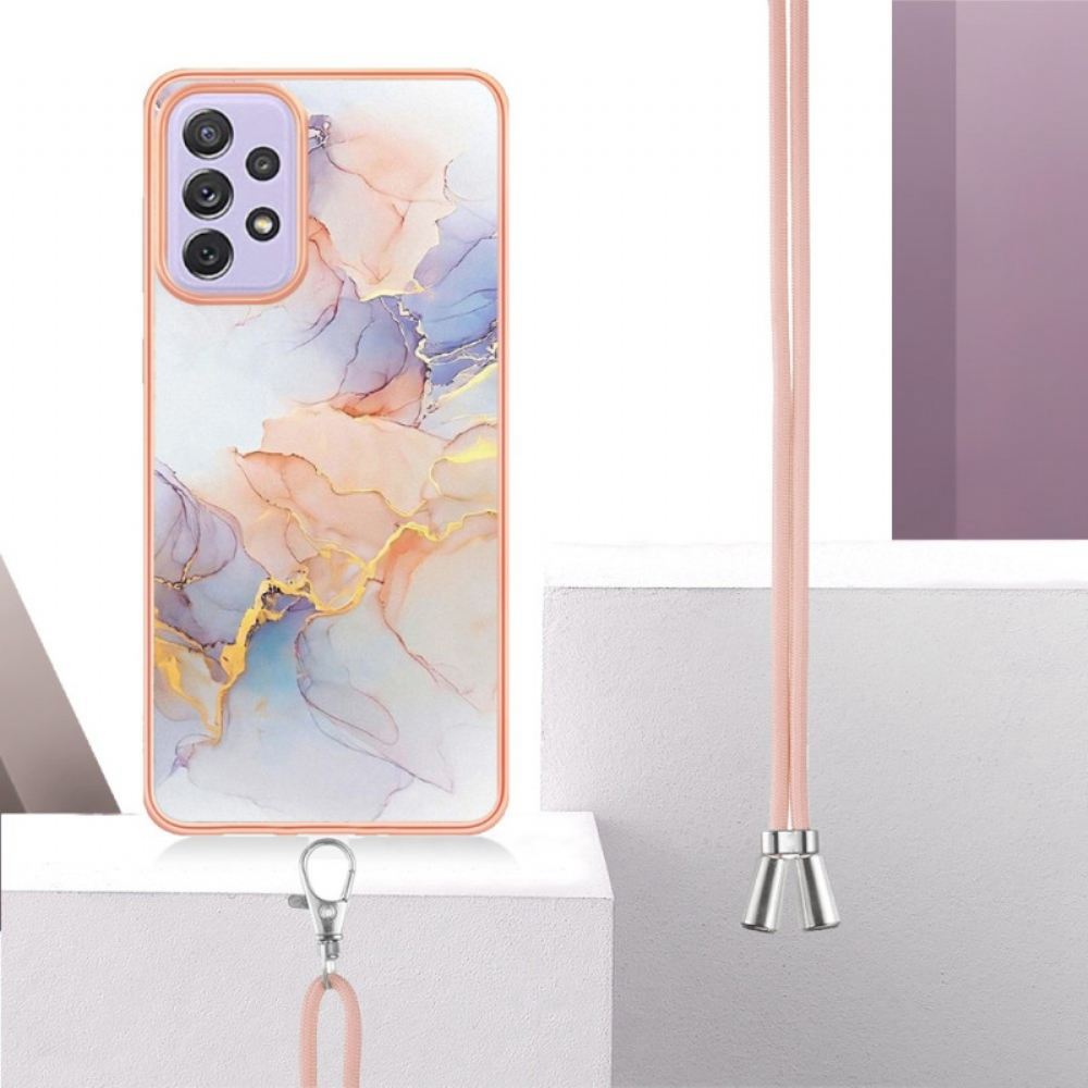 Kryt Na Samsung Galaxy A13 Na Lana Šňůra Ve Stylu Mramoru