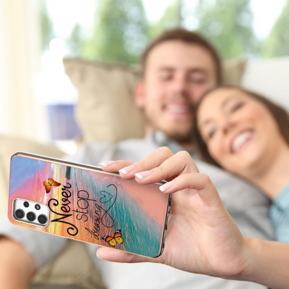 Kryty Na Mobil Na Samsung Galaxy A13 Nikdy Nepřestávejte Snít O Motýlech