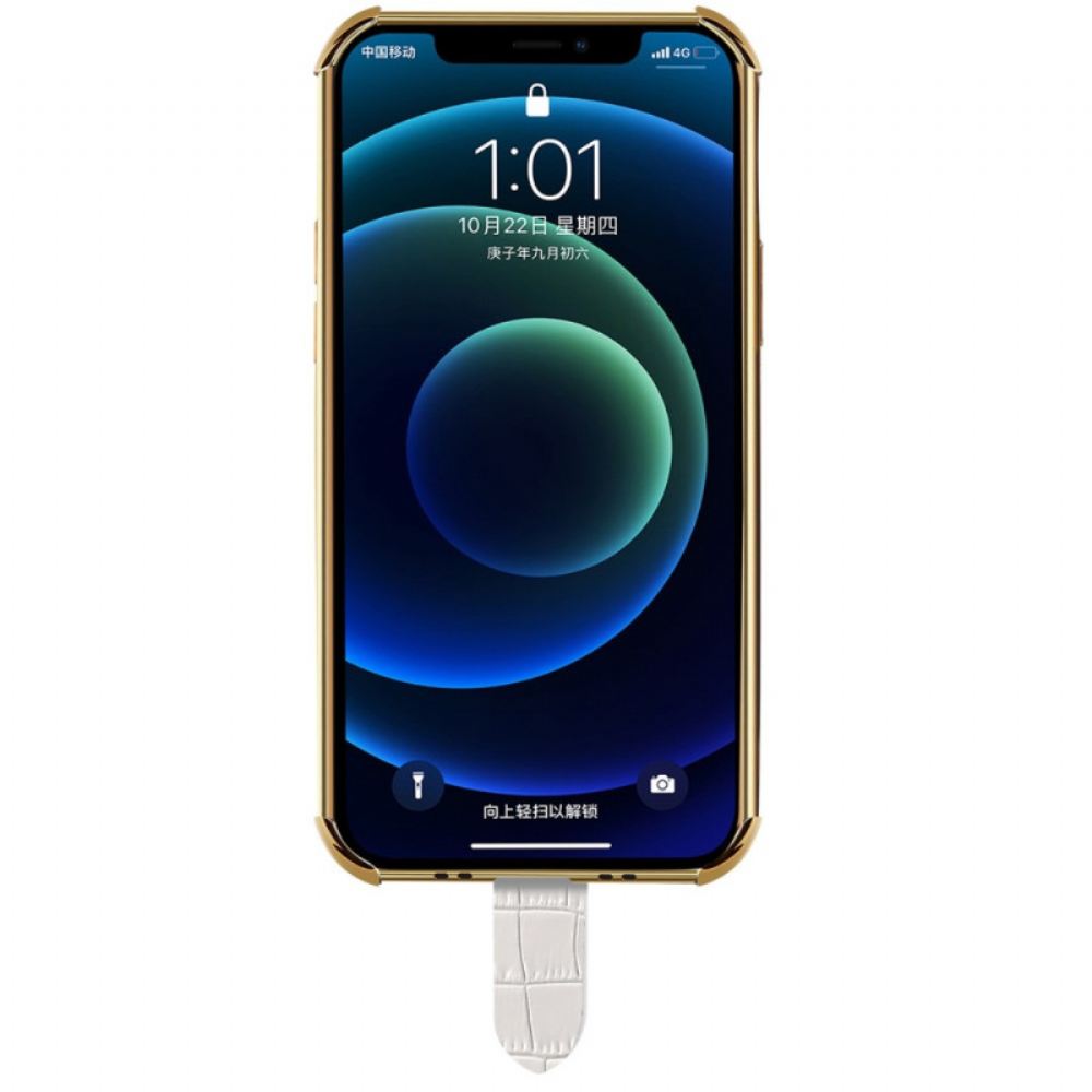 Kryty Na Mobil Na Samsung Galaxy A13 Styl Krokodýl S Podpůrným Popruhem