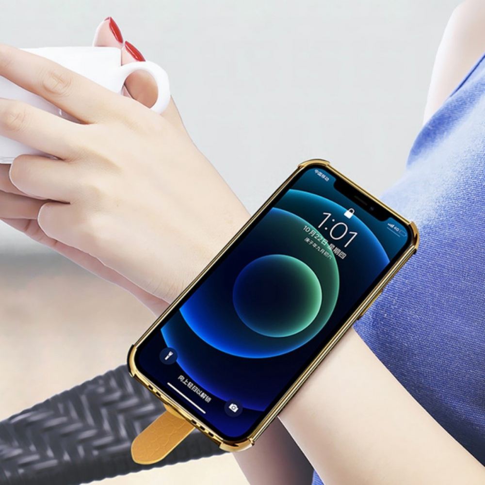 Kryty Na Mobil Na Samsung Galaxy A13 Styl Krokodýl S Podpůrným Popruhem