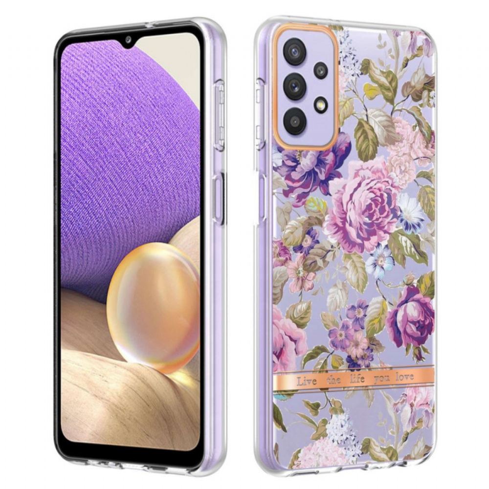 Kryty Na Mobil Na Samsung Galaxy A13 Transparentní Květinová