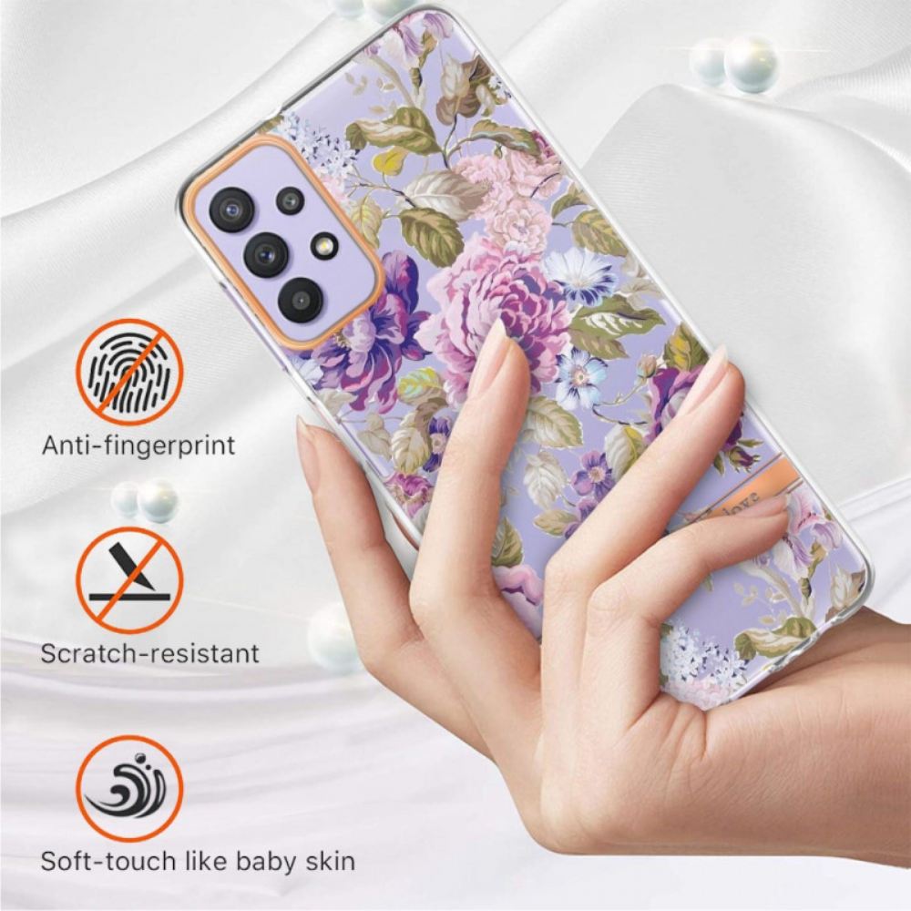 Kryty Na Mobil Na Samsung Galaxy A13 Transparentní Květinová