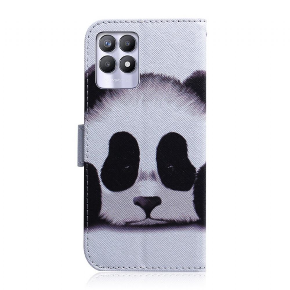 Kožené Pouzdro Na Realme 8i Panda Tvář