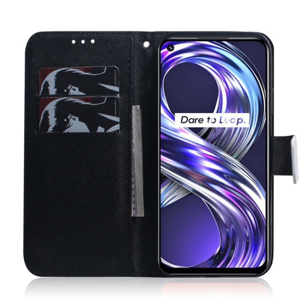Kožené Pouzdro Na Realme 8i Panda Tvář