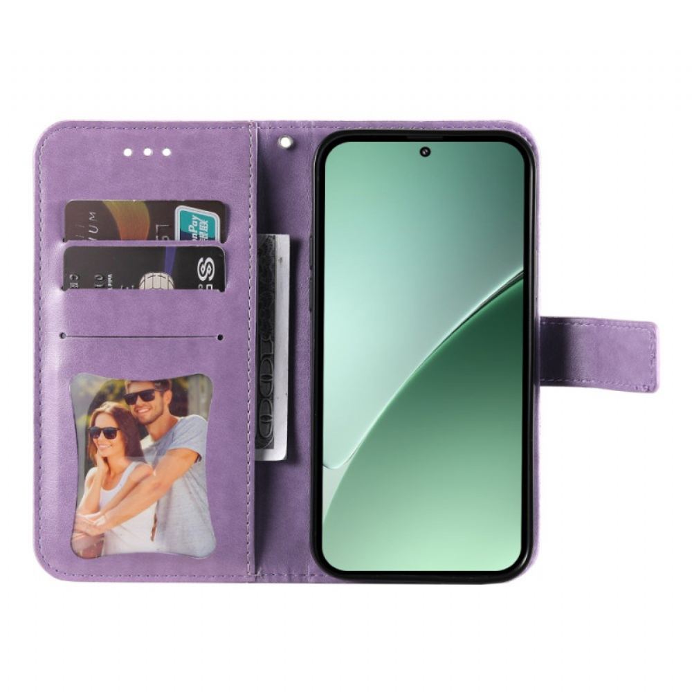 Kožený Kryt Na Xiaomi 15 Pro Mandalový Potisk