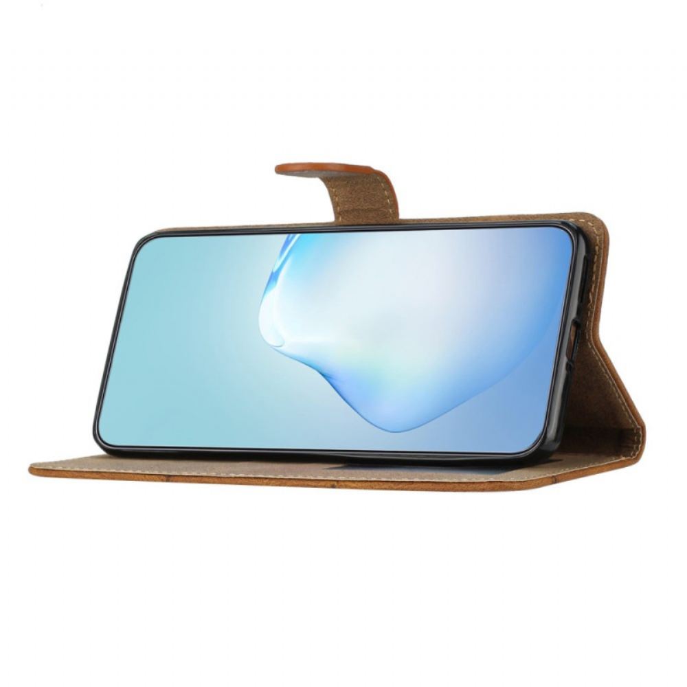 Kožený Kryt Xiaomi 15 Pro Linie A Pruhy S Páskem