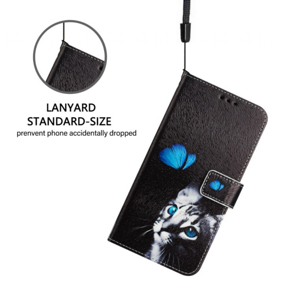 Kožený Kryt Xiaomi 15 Pro Motýl A Kočka
