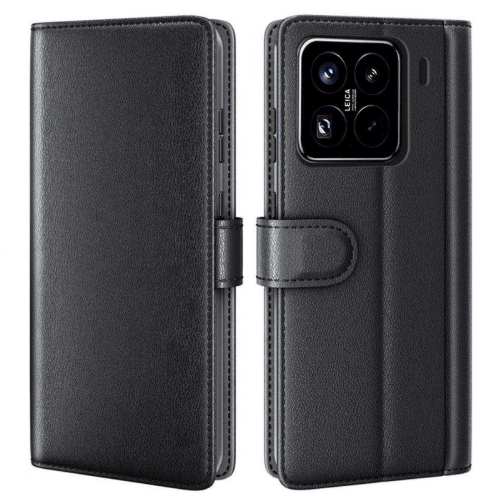 Kožený Kryt Xiaomi 15 Pro Pravá Kůže