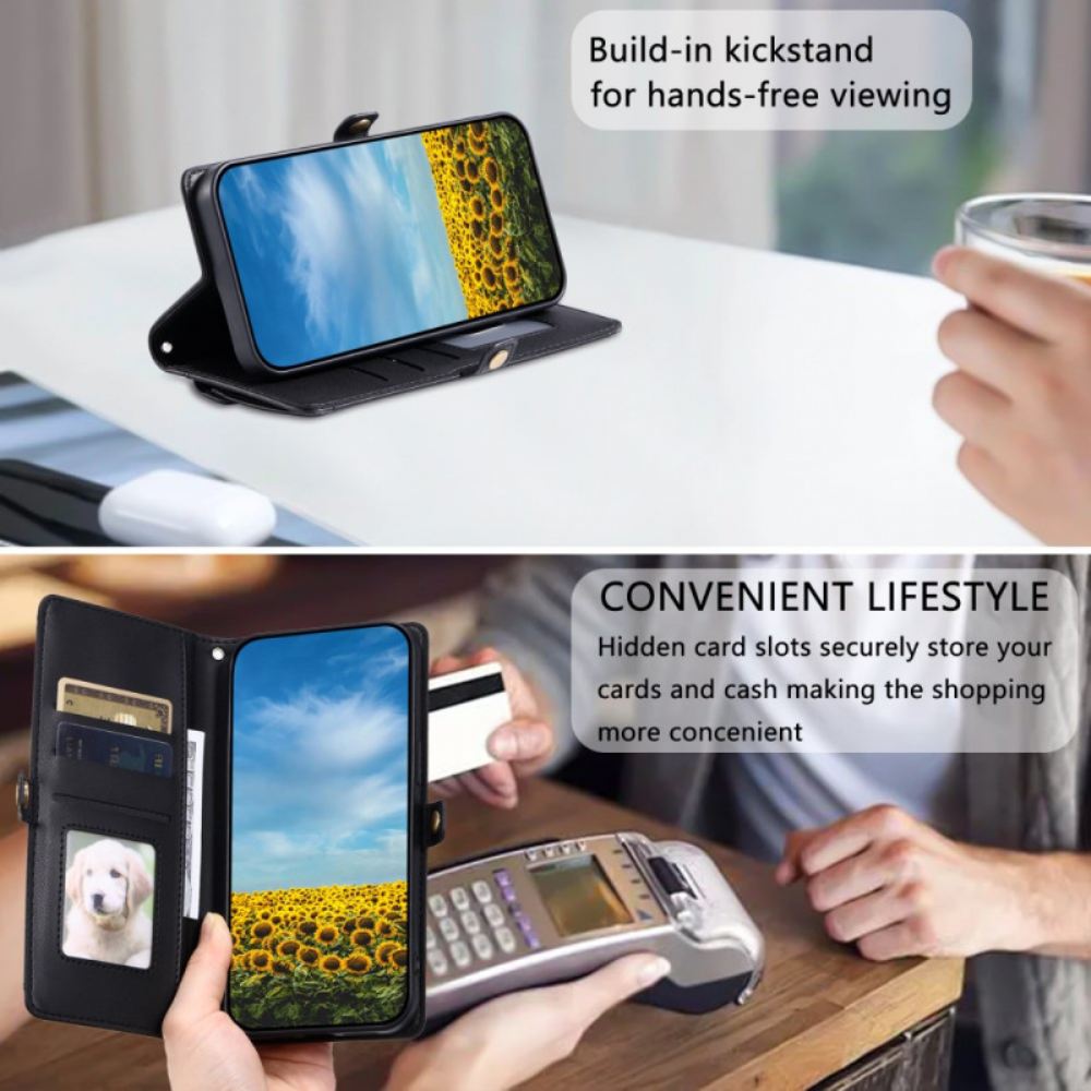 Kožený Kryt Xiaomi 15 Pro Psaníčko S Popruhem A Ramenním Popruhem