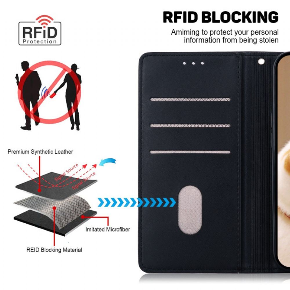 Kožený Kryt Xiaomi 15 Pro Rfid Blokování Kočičí Scény
