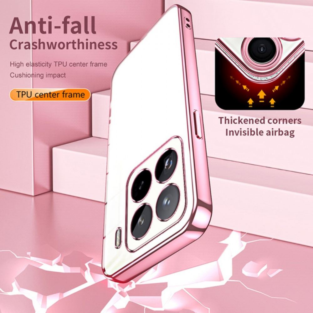 Kryt Xiaomi 15 Pro Okraj S Kovovým Efektem