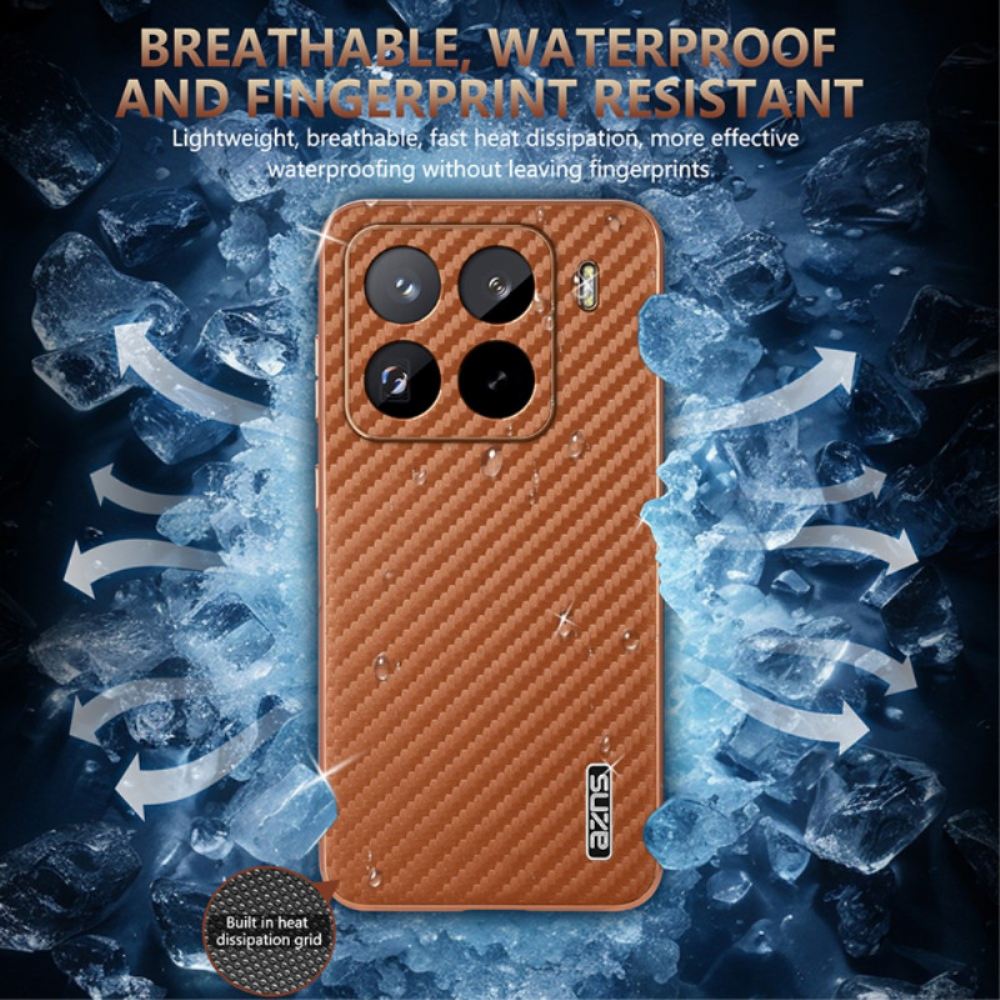 Kryt Xiaomi 15 Pro Textura Uhlíkových Vláken Azns