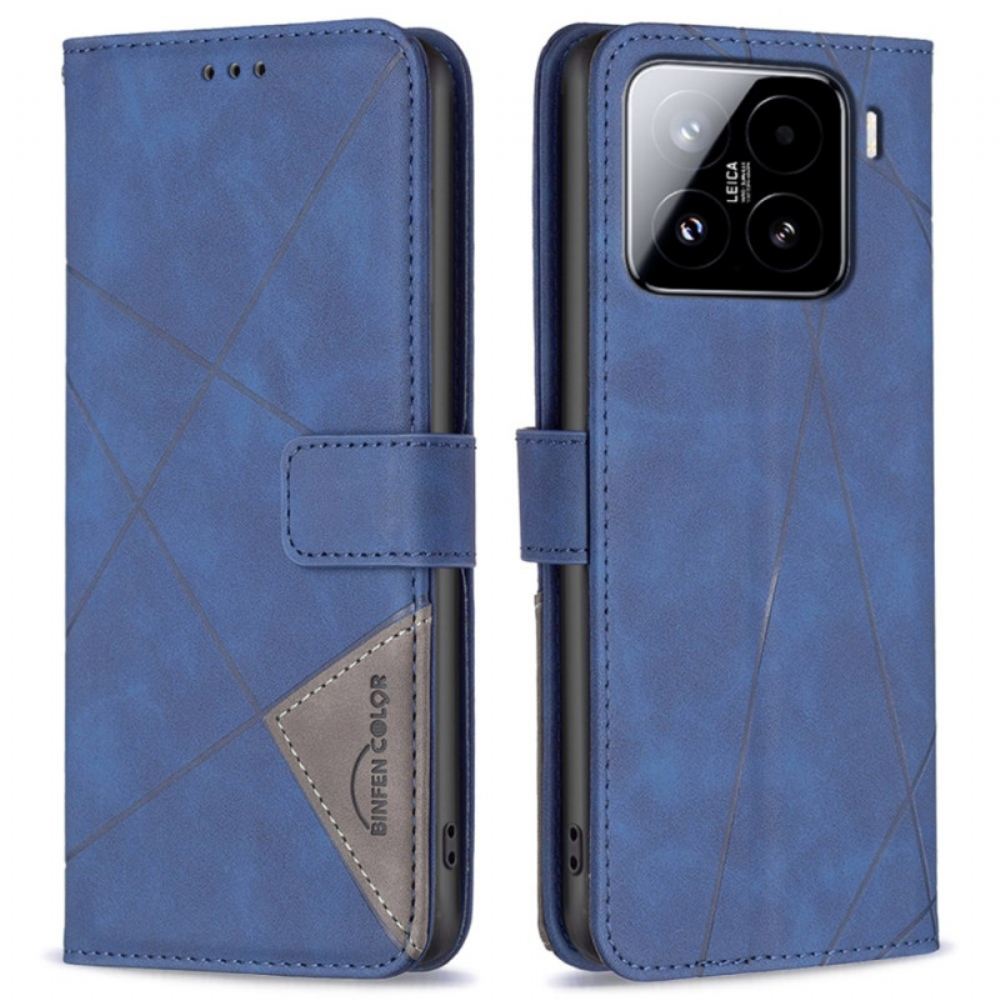 Peněženková Pouzdra Xiaomi 15 Pro Kryty Na Mobil Geometrie Binfen Color