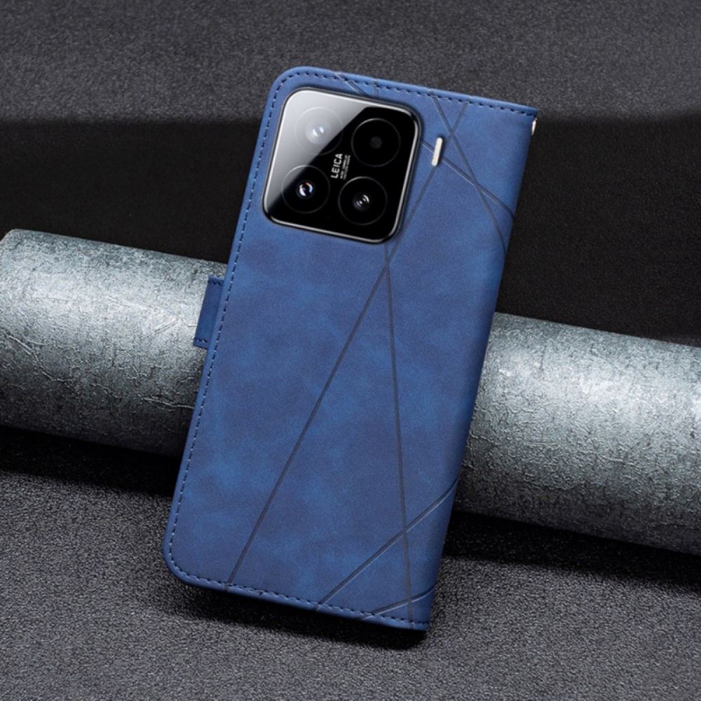 Peněženková Pouzdra Xiaomi 15 Pro Kryty Na Mobil Geometrie Binfen Color