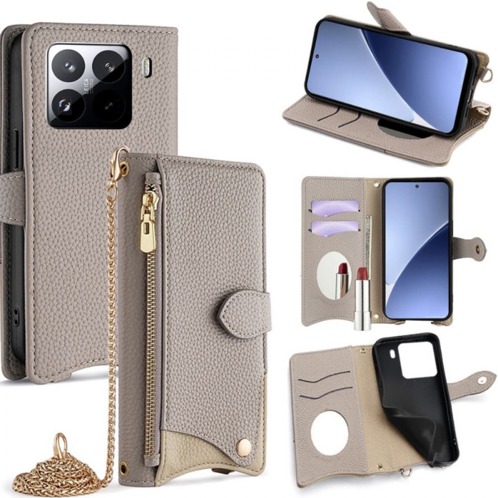 Peněženková Pouzdra Xiaomi 15 Pro Kryty Na Mobil Peněženka A Řetízek