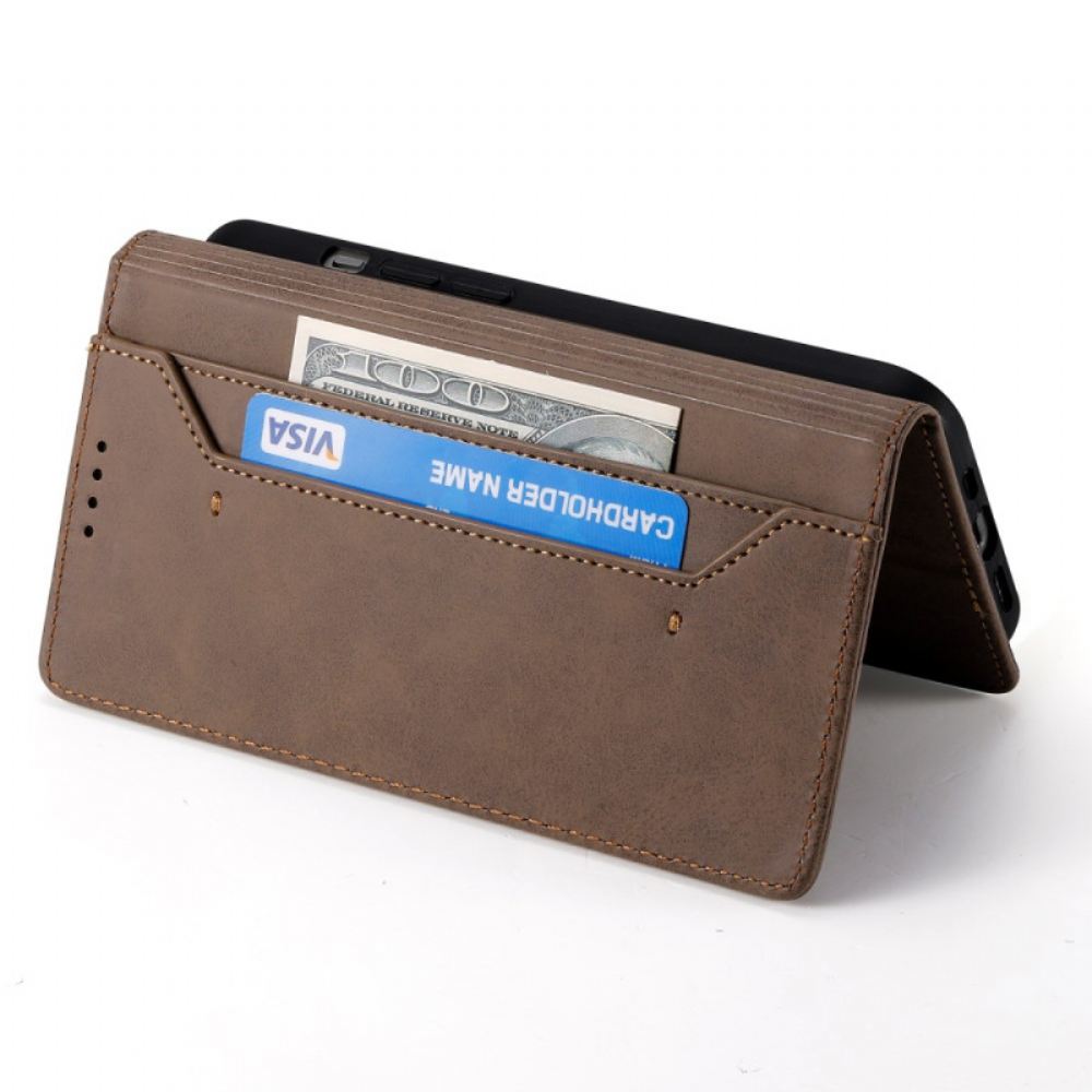 Kožené Pouzdro Folio Poco X7 5g Efekt Vintage Kůže