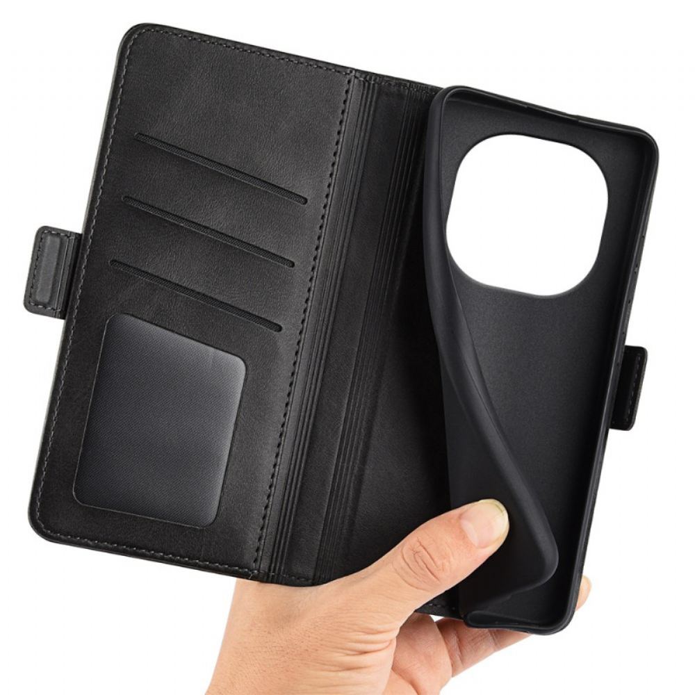 Kožený Kryt Na Poco X7 5g Dvojité Zapínání