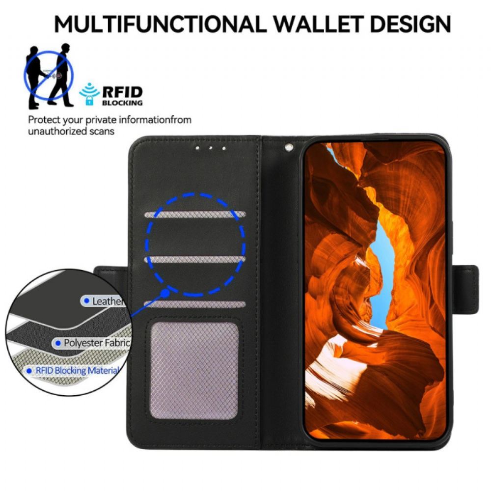 Kožený Kryt Poco X7 5g Abeek Rfid Peněženka