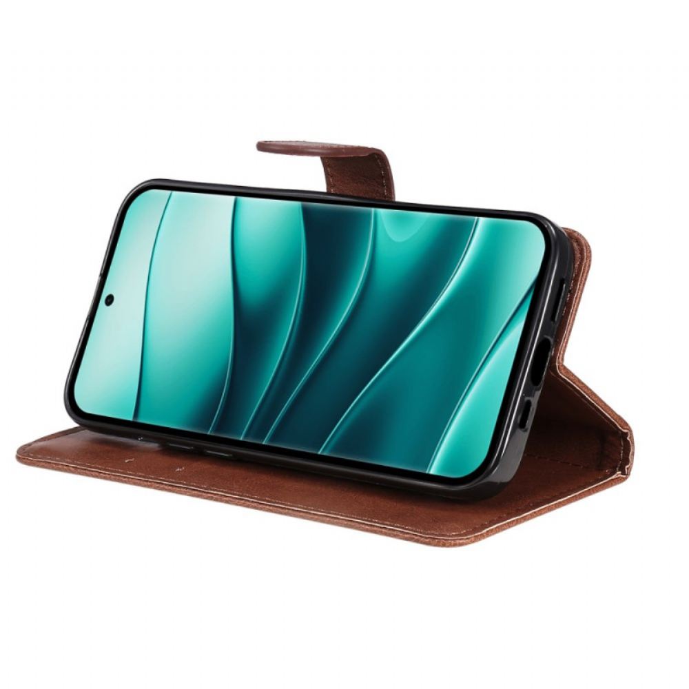 Kožený Kryt Poco X7 5g Jednobarevná Umělá Kůže