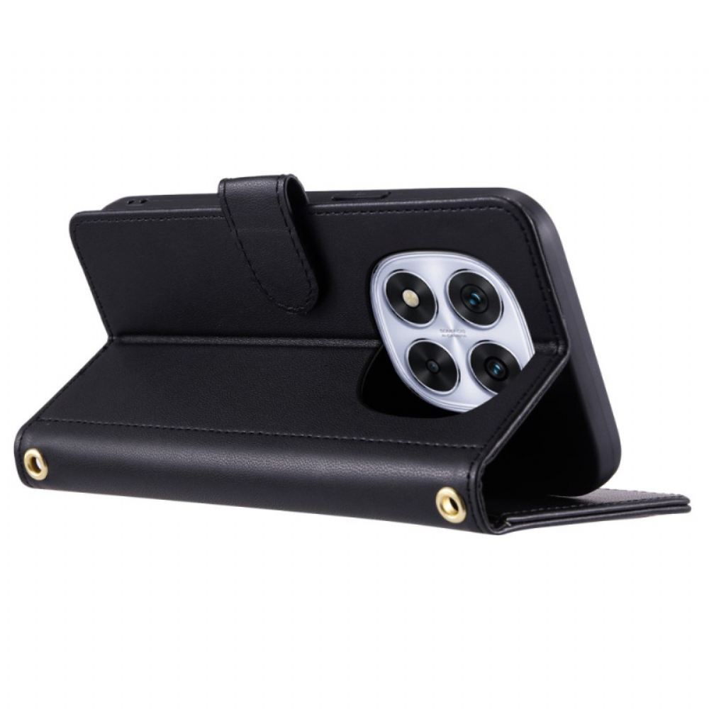 Kožený Kryt Poco X7 5g Prošívaná Elegance