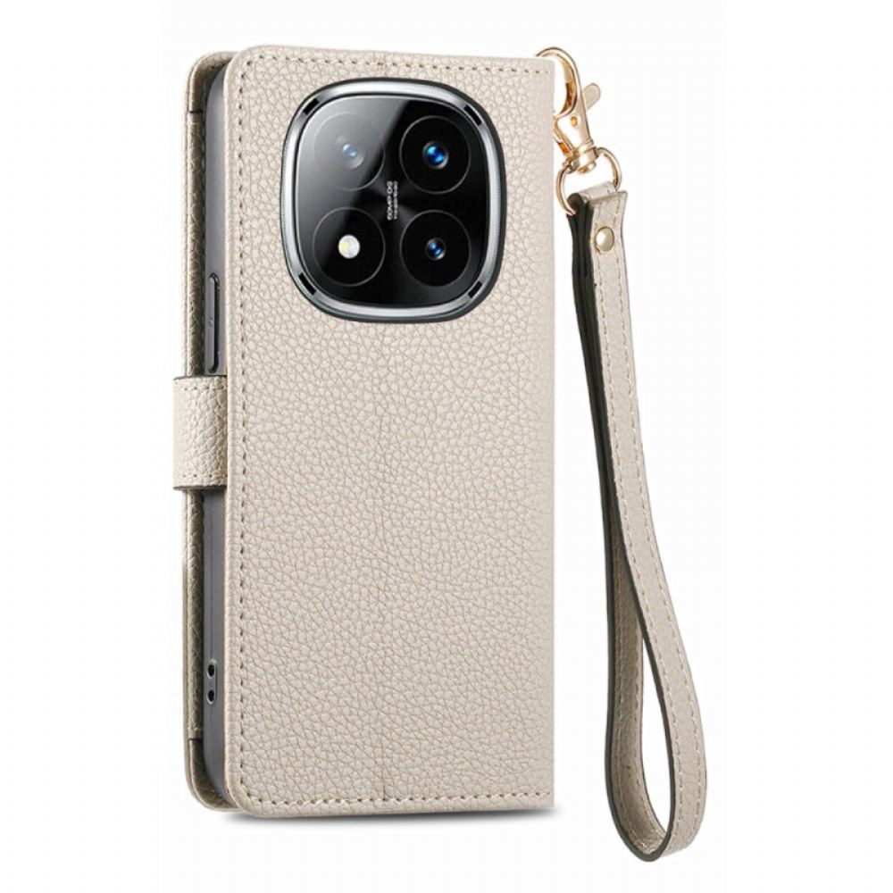 Kožený Kryt Poco X7 5g Rfid Blokovací Srdíčkový Vzor