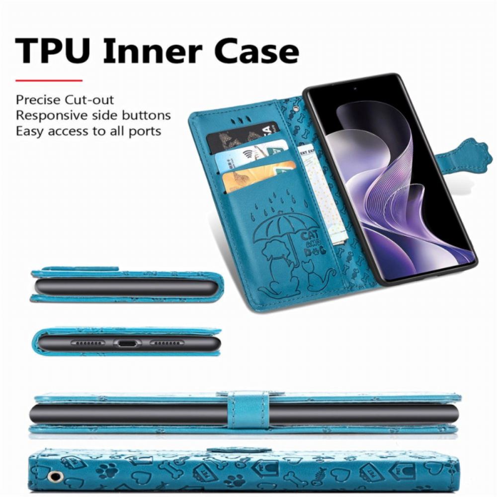 Peněženková Pouzdra Poco X7 5g Animovaná Zvířata