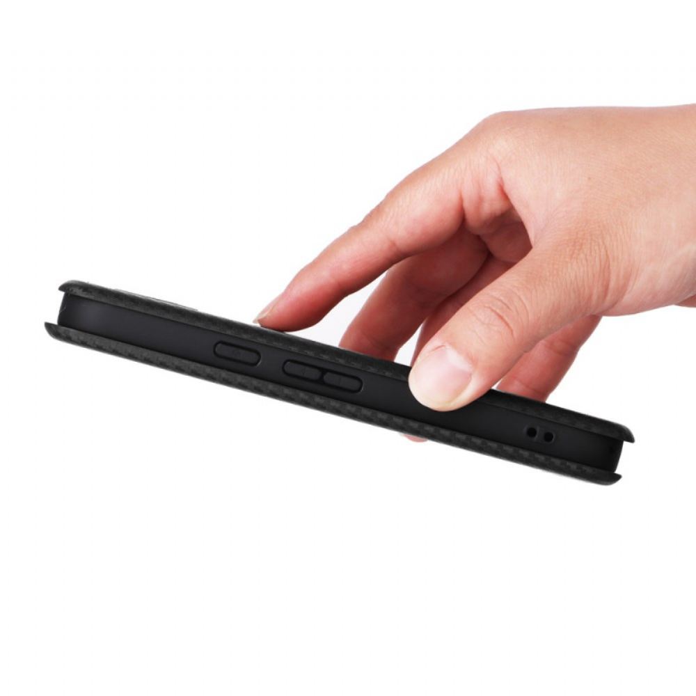 Kožené Pouzdro Folio Google Pixel 10a Uhlíková Vlákna