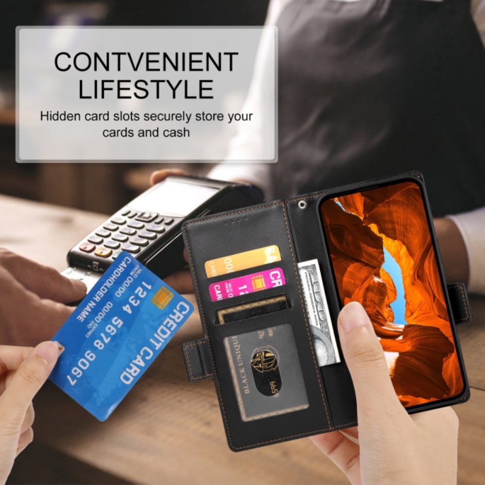 Kožené Pouzdro Folio Na Google Pixel 10a Dvojité Zapínání