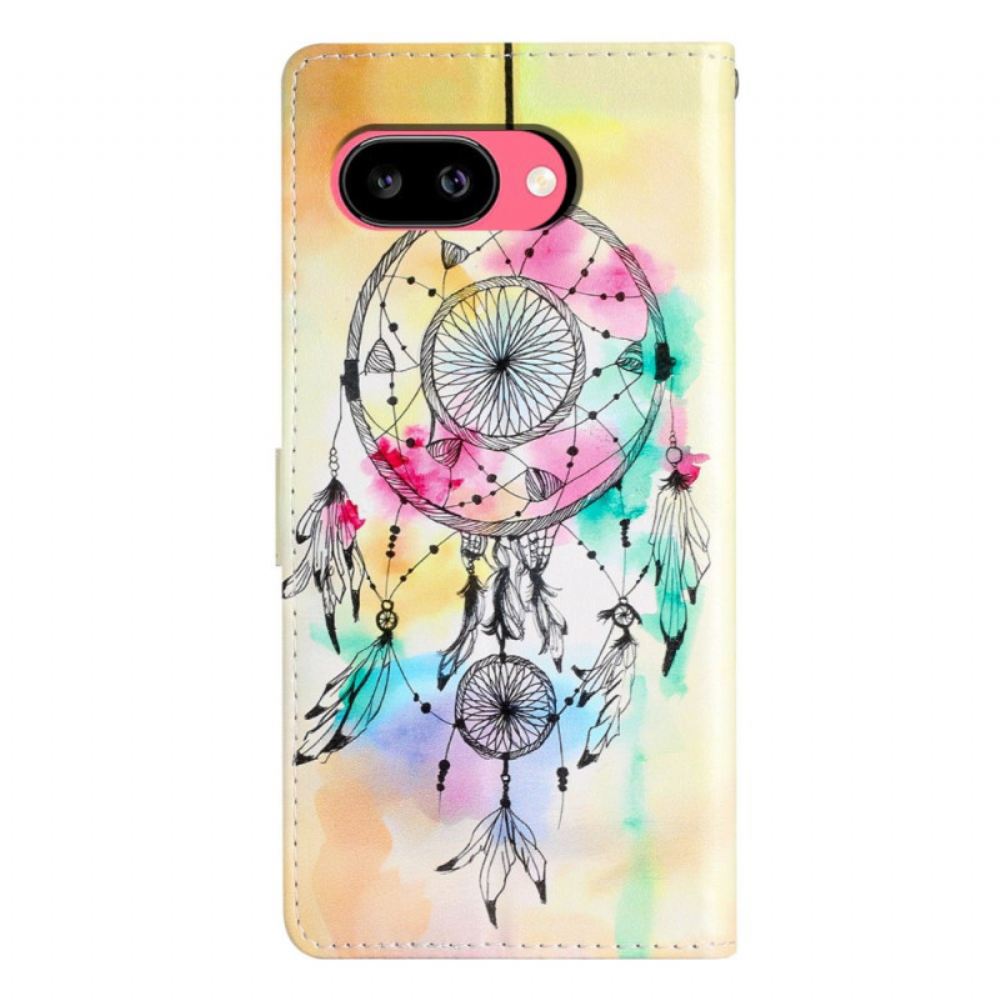Kožený Kryt Google Pixel 10a Akvarelová Lapač Snů