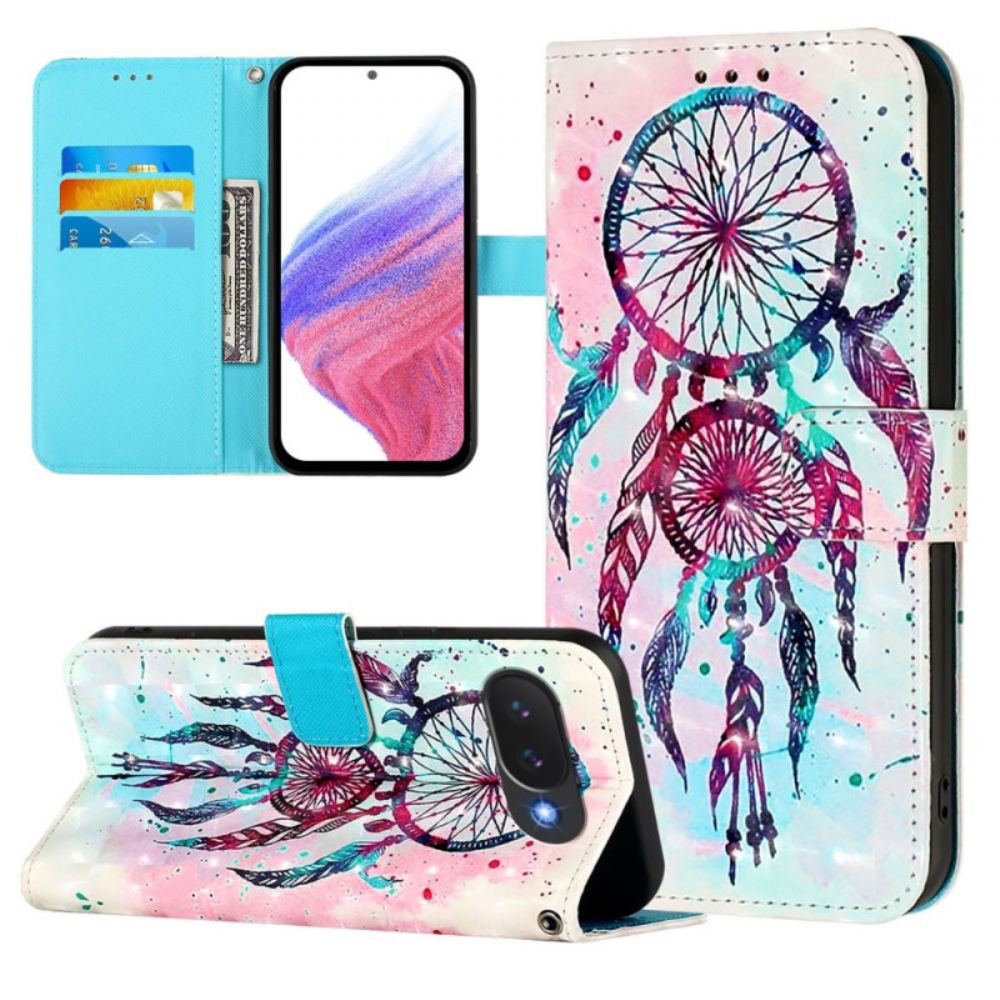 Kožený Kryt Google Pixel 10a Barevný Lapač Snů